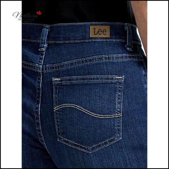 Relaxed Fit Straight Leg Jeans Mid Rise Comfort - Picture 6 of 7